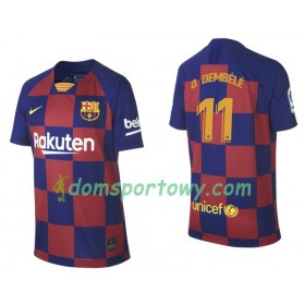 Koszulka FC Barcelona Ousmane Dembele 11 Domowe Koszulki Piłkarskie 2019-2020 Krótki Rękaw 